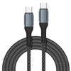 100 Вт 5 А Нейлоновая оплетка Прочный 1 м 2 м Быстрая зарядка Type C на Type C PD Мобильный телефон Ноутбук Данные USB Шнур Зарядки Кабель для Macbook