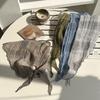 Headscarf Summer Women's Pastoral New Neck Protector, Light and Breathable Scarf, Small Scarf, Small Plaid Triangular Scarf, Headscarf Pastoral Style