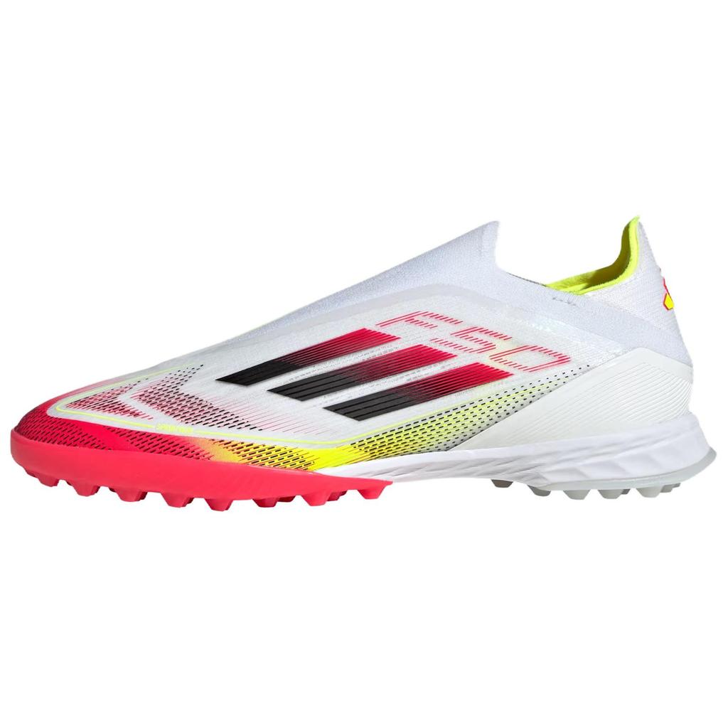 Adidas F50 Pro Comfortable TF (Rubber Studs) PU Non-Slip Durable Soccer Shoes Unisex Soccer Shoes White Red JP7204