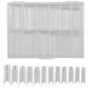 240pcs False Nail Tip Extra Long Clear Fake Artificial Nail Tips for Home DIY SalonTransparent