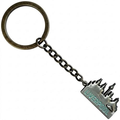 Rock Off City Of Liverpool Skyline Keyring