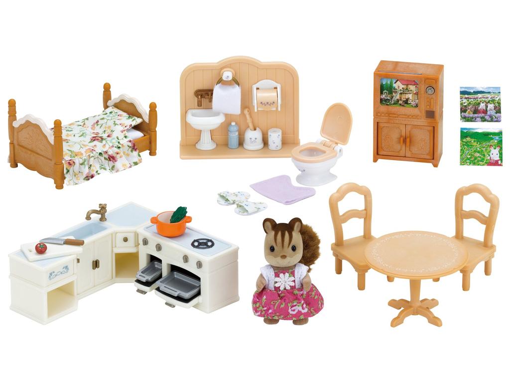 Sylvanian Families Set House Furniture Set with Red ST Mark Certification For Ages 3 and Up Toy Dollhouse Sylvanian Families EPOCH Doll/Furniture [Big