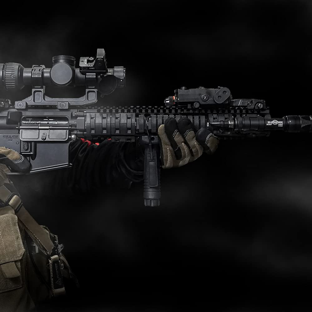 Ryohin Buhin Совместимая с 20 мм рельсой передняя рукоятка, вертикальная рукоятка, реплика типа KAC от Knight's Armament, смола, черная