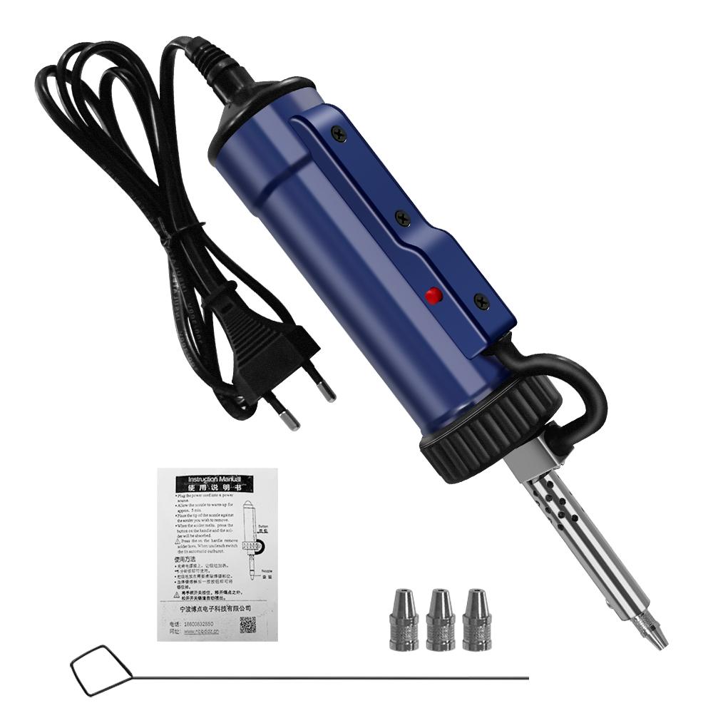 220V Electric Desoldering Pump Suction Tin Vacuum Removal Tool Removal Hand Welding Tools Solder Iron Desolder Gun