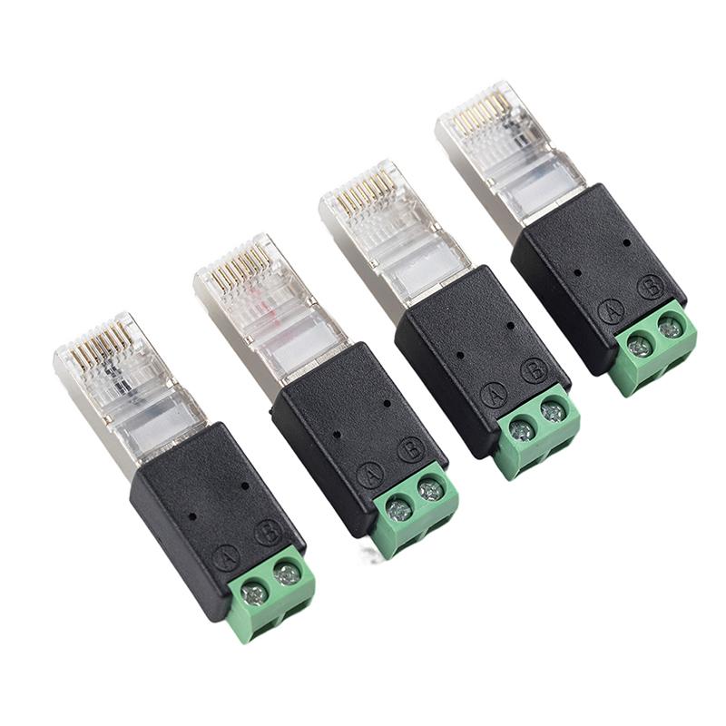 Конвертер RJ45 в RS485 Адаптер-терминал RJ45 Адаптер RJ45 в RS485 Разъем на клеммы