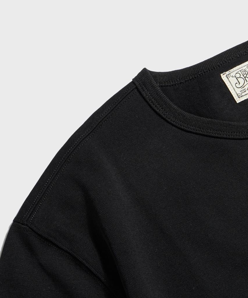 Beulonseun Винтажная футболка-henley с коротким рукавом Черная