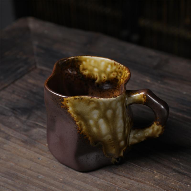 Special-Shaped Creative Ceramic Cup Supply Household Cup Kiln Change Water Cup High Value Coffee Cup