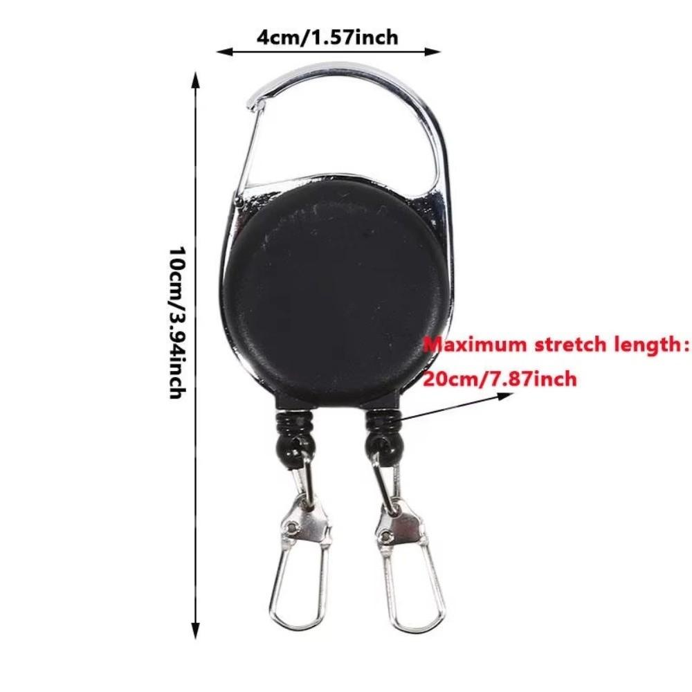 1pc Durable Cord Retractable Keychain Roll Retractable Badge Keyring  Badge Display