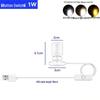 Регулируемый мини-прожектор 5 В USB LED для витрин с ювелирными изделиями и миниатюрных моделей