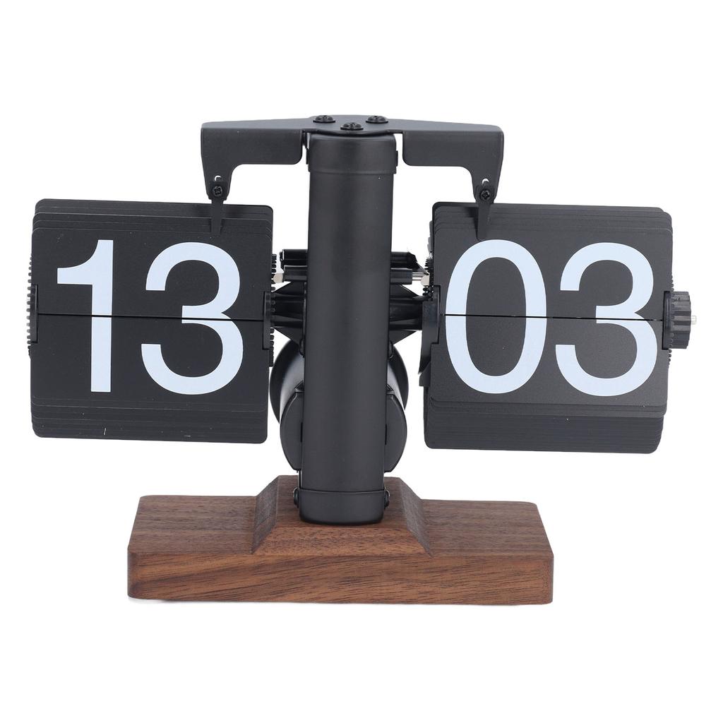 Ретро-часы с откидной крышкой, стильный минималистский стиль, небольшой баланс, 24 часа, автоматический перелистыватель страниц, механический