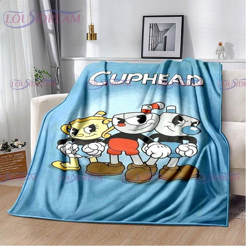 Мультяшное милое одеяло с принтом в виде чашки, пододеяльник для дивана, дорожное постельное белье, фланелевое одеяло, легкое дорожное покрывало