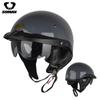 SOMAN New Motorcycle Helmet Riding Half Helmet Universal Men's And Women's Retro Harley Helmet Adjustable H3