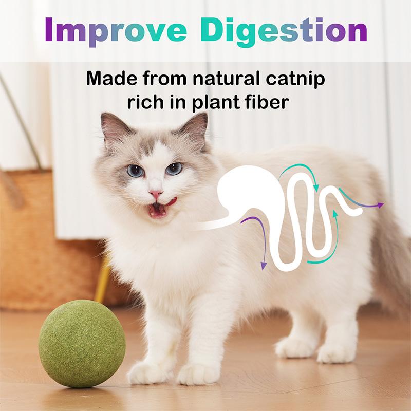 10 см Супер Большой Шар с Кошачьей Мятой Лизабельные Натуральные Игрушки с Кошачьей Мятой Саморазвлечение Снятие Духоты Для Кошки Котенка Игра В Помещении На Улице Игрушка для Кошки