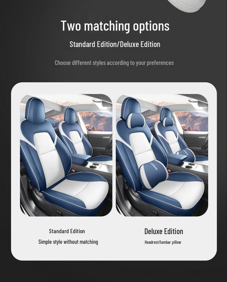 Индивидуальный кожаный чехол на сиденье для Tesla Model 3 2019-2022 годов - Полное покрытие, Индивидуальный крой