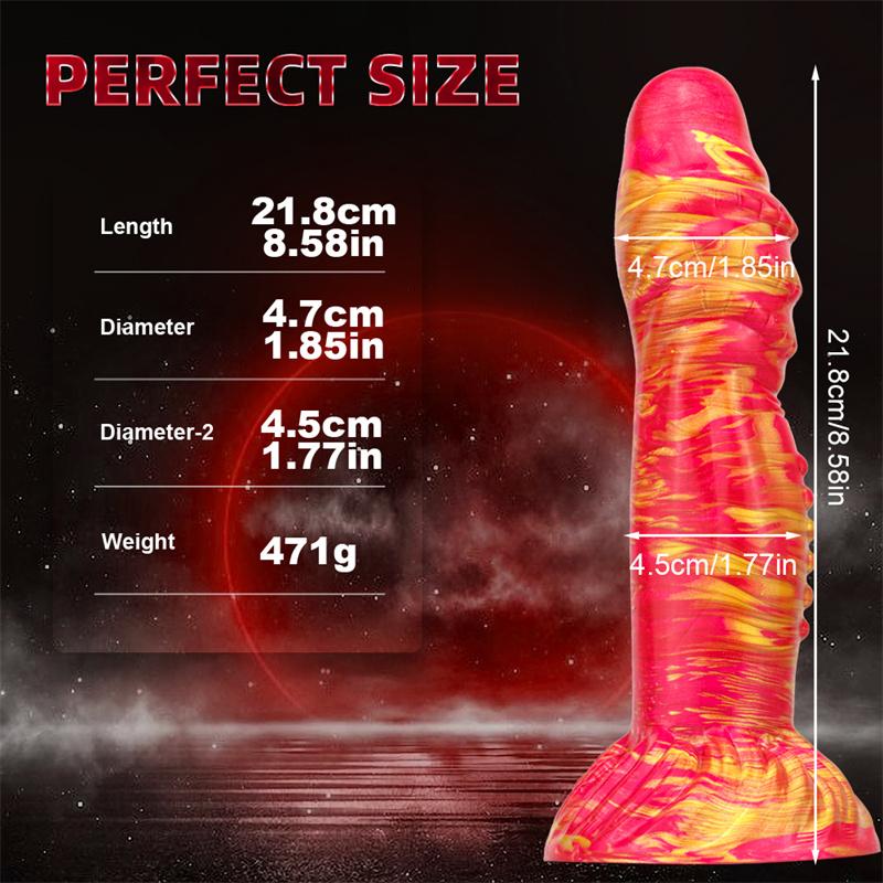Faucet Color Liquid Silicone Anal Reamer Large Special-shaped Dragon Phallus Anal Masturbation Device Rear Court Sex Toy