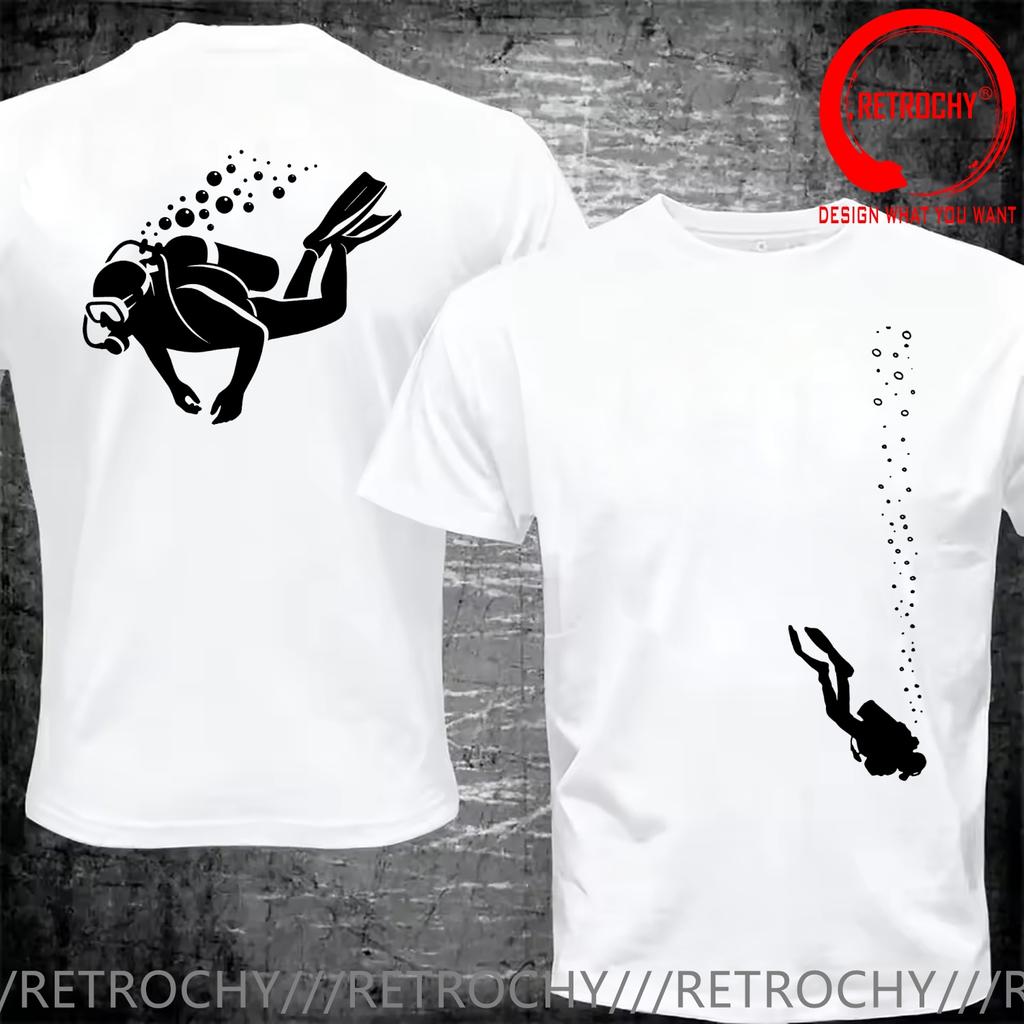 Funny Design Scuba Diving Diver Dive Design Shirt Unisex Fashion Trendy Casual Clothing Stylish Tops Tee Shirt Leisure Tshirt Unisex