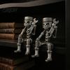 Прочная статуэтка робота из смолы, винтажная механическая фигурка в индустриальном стиле, подарок в стиле хэви-метал, готический декор для стола, офиса, книжной полки