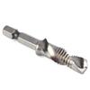 6pcs M3-M10 Screw Tap Drill Bits Hss Taps Countersink Deburr Set Metric Combination Bit High Speed Steel Quick Change Hex