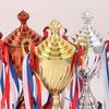 Gold Color Trophy Cup Large Size Metal Trophy Toy Prize Cup  School Rewarding