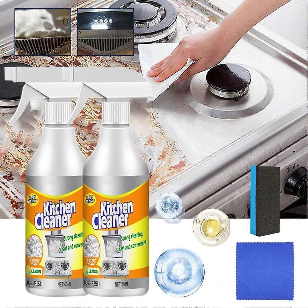 Kitchen Cleaner Spray Foam Grease Degreaser Remove Oil Dirt Cleaning Home