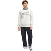 Skechers Diamond Series Letter Printed Crew Sweater 'White Black' Men's L423M173-0074