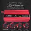 Горячий автомобильный инвертор 2000 Вт с двумя USB12 В в 110 В/220 В преобразователь мощности
