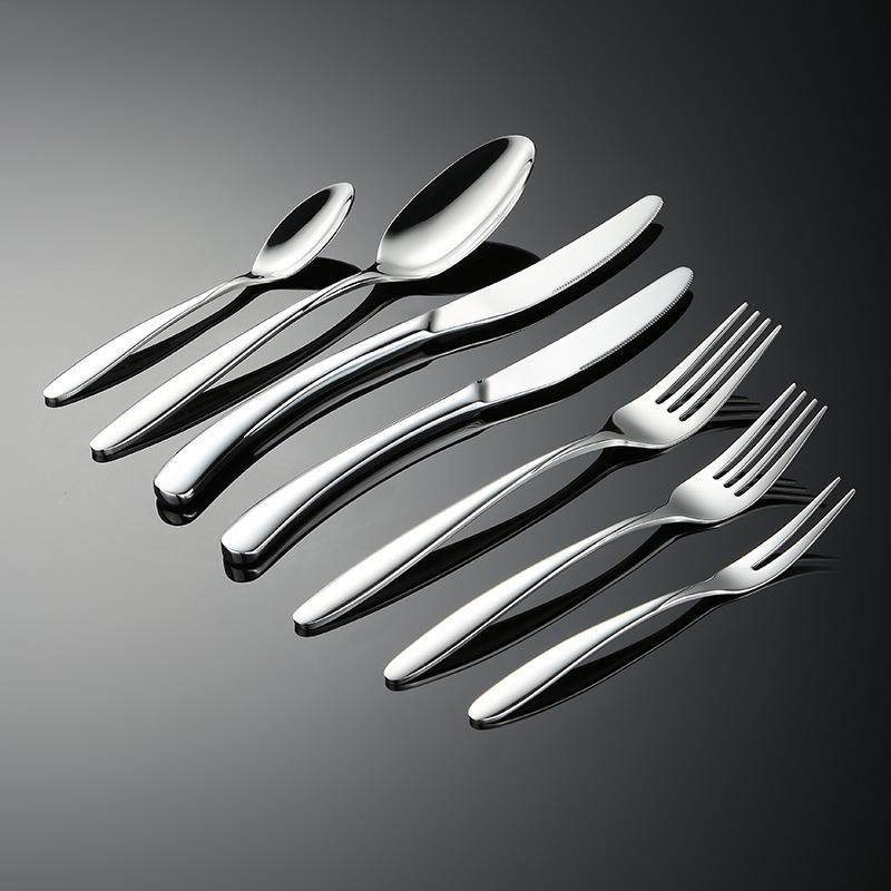 Нож и вилка из нержавеющей стали 304, ложка, стоимость, западная посуда, Opel, высококачественный, утолщенный, зеркальный, легкий нож и вилка для стейка