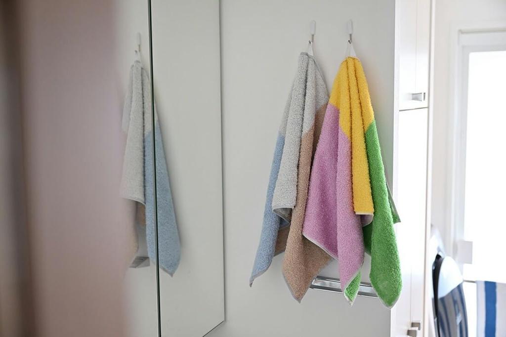 Mustakivi Iroha Face x by Fujio Imabari Bathroom Gift Towel, 34.5 81.5 cm, Ishimoto, 100% Cotton, Towel, Towel,