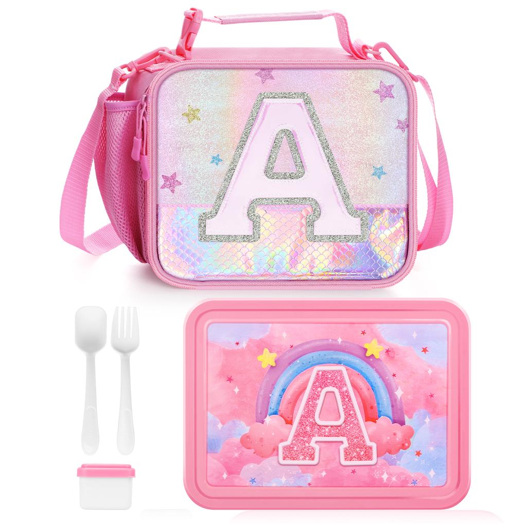 Unicorn Bento Storage Bag Lunch Bag For Girls Women Thermal Bag with Lunch Box For School Office Kids Birthday Gift