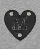 MUCENT Tire Metal Logo Heart Patch Off-Shoulder Zip-Up Sweatshirt (2 Colors)