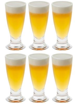 Бокал для пива Toyo Sasaki Glass Pilsner 270 мл Набор из 6 штук Сделано в Японии Можно мыть в посудомоечной машине Небьющийся Бокал для пилснера Бокал для сока Коммерческое стекло 35101HS