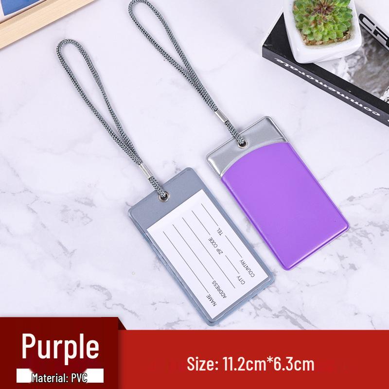 Персонализированная многоцветная ПВХ бирка для багажа со шнурком и карточкой для информации