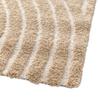 Tapis salon à relief géométrique doux beige 160x230