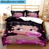3PCS laday In Red Dress 3pcs Bedding,Including 3PCS Duvet Cover And 2pcs Pillowcases Perfect for Christmas,Ideal for Bedroom, Dormitory