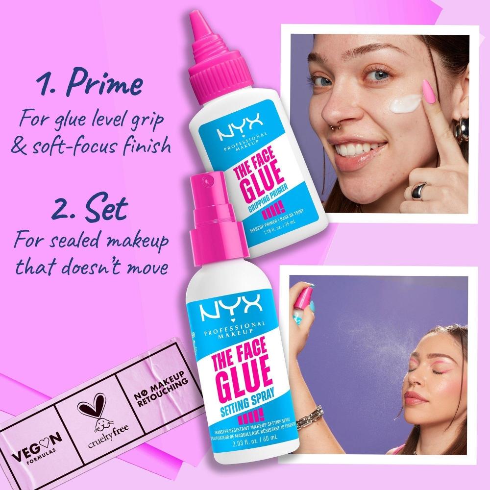 Nyx Professional Makeup The Face Glue Фиксирующий спрей для лица Тревел-формат 1,0 унции