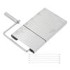 Stainless Steel Cheese Cutter Board with 5 Replacement Wires Multipurpose Precise Scale for Cheddar