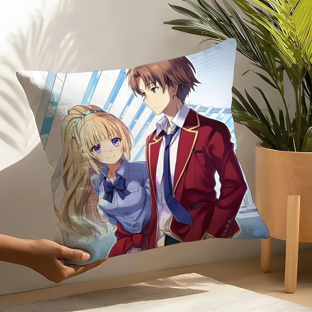 The Elite - Youkoso Jitsuryoku Shijou Shugi No Kyoushitsu E Pillow Case Linen Cushion Covers For Decorative Sofa Home Pillows