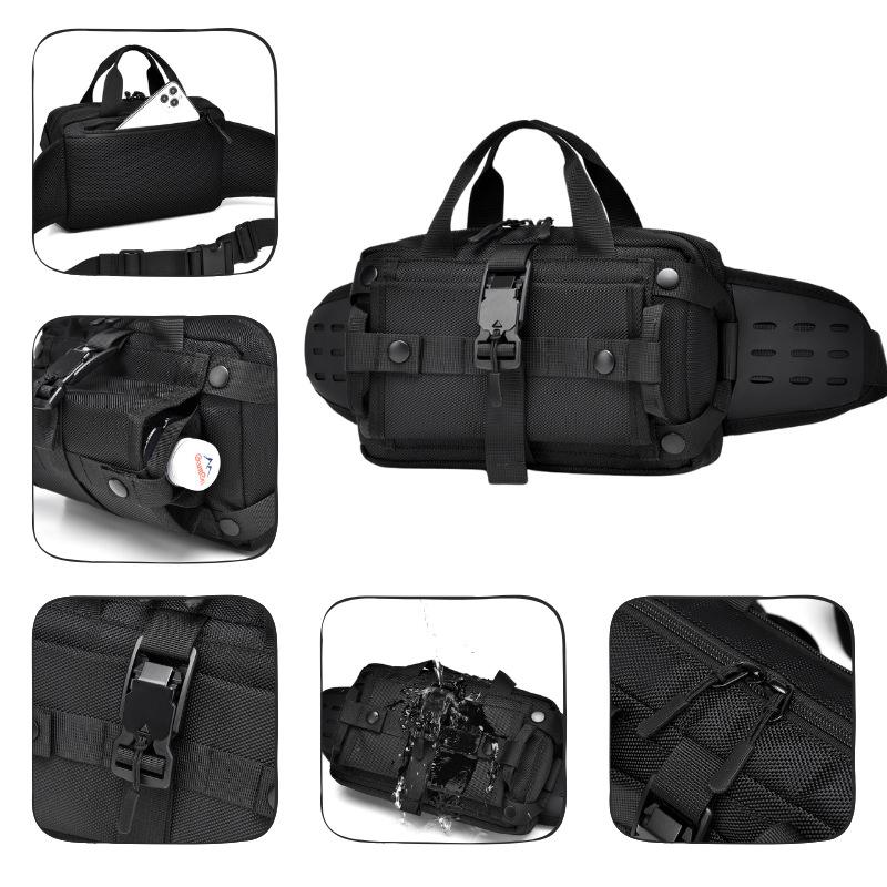 WEIXIER Мужская водонепроницаемая спортивная сумка через плечо на пояс – модная тактическая сумка на грудь, сумка для похода на плечо для телефона и предметов первой необходимости