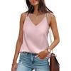 Summer Ladies Casual Solid Color Sleeveless Camisole T-Shirt Tops For Women