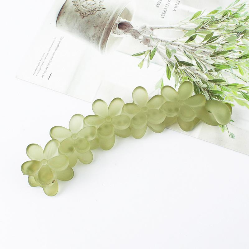 Frosted Banana Ponytail Clip Solid Color Hair Clip Women Hair Styling Clip Accessories Ponytail Barrettes Hair Claws Hairpins