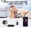 Шумоизолятор заземляющего контура с аудиокабелем 3,5 мм Компактный размер Портативный широкий компактный автомобильный аудио-шумоподавитель
