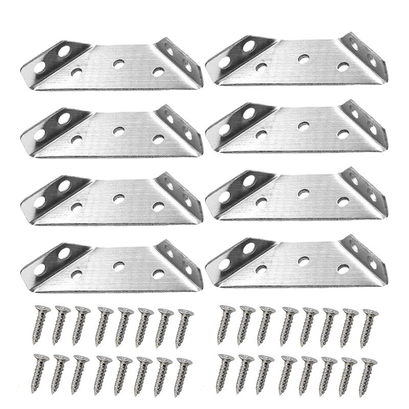Multi-functional Furniture Corner Connectors with Screws Fixed On Three Sides For Shelves Cabinets Furniture Connectors
