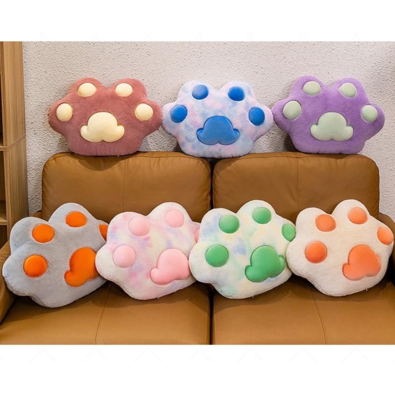 Soft And Cuddly Plush Toy Cat Claw Pillow In Various Colors For Kids And Teenagers