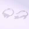 Cute Little Cat Drop Earrings Jewelry Ear Hook Women's Birthday Gift MIT