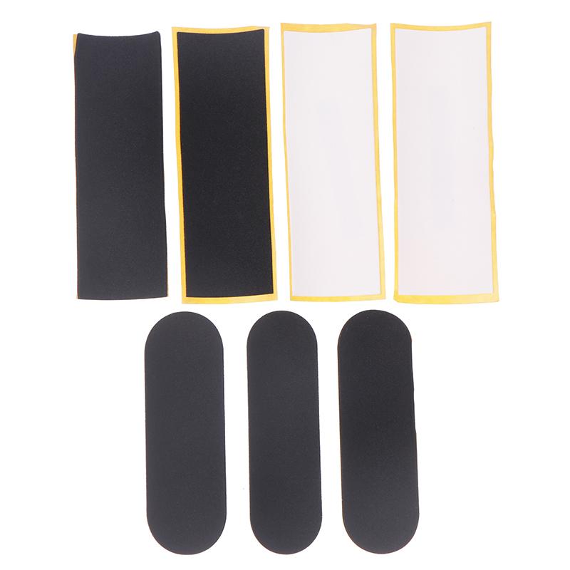 Fingerboard Foam Grip Tapes For Finger Skateboard Anti-Slip Wooden Fingerboard Deck Adhesive Tape Stickers Grip Tapes Black Mat