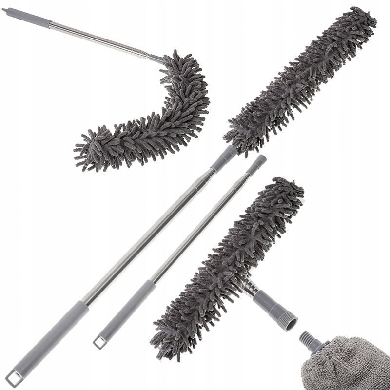 Telescopic Brush, Broom, Dust Mop, Microfiber, 280cm, 3in1, Spiderweb Set