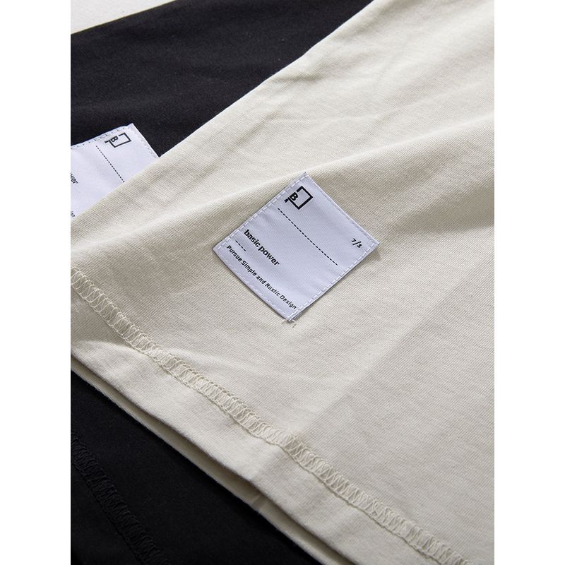 Short sleeve T-shirt Men's Summer Washed Cotton Moisture Absorption Breathable T-shirt inside-out Wear Design American vintage Loose Half Sleeve