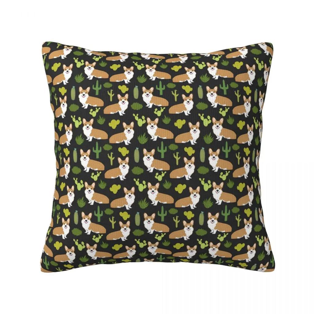 Наволочка Корги Боба Милый принт собаки Спальня Молния Весна Универсальный чехол