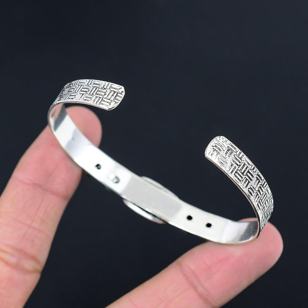 Хэллоуин Сделка Серебро 925 пробы Натуральный Ларимар Голубой Топаз Браслет для дочери