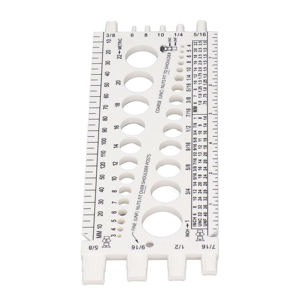 Прибор для проверки резьбы болтов и гаек от M3 до M22 метрических и от #4 до 34 дюймовых размеров. Идентификатор болтов и гаек.